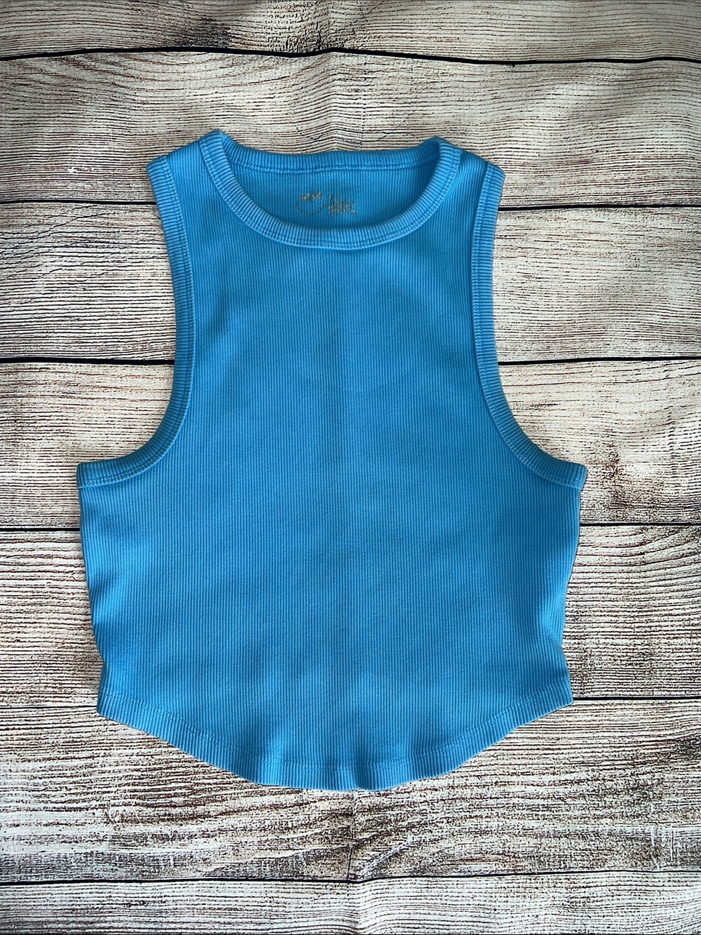 aerie Ribbed Crop Tank Top